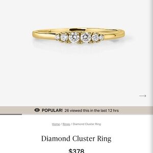 Elegant Gold Diamond Cluster Ring